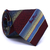 Gravata Tradicional Seda Estampa em Listras Marsala, Amarelo e Azul Serenity CX0027-SE08020