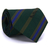 Gravata Tradicional Seda Estampa em Listras Verde Escuro, Verde Oliva e Azul Royal CX0027-SE08052