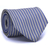 Gravata Tradicional Seda Estampa em Listras Cinza e Azul Marinho CX0028-SE09023