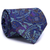 Gravata Tradicional Seda Estampa Desenhada Azul Marinho, Azul Bebê e Roxo CX0029-SE08012