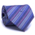 Gravata Tradicional Seda Estampa em Listras Azul Serenity, Azul Marinho e Rose CX0029-SE08049