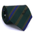 Gravata Tradicional Seda Estampa em Listras Verde Escuro, Verde Oliva e Azul Royal CX0036-SE09026