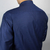 Camisa Manga Longa Social Masculina Slim Fit Básica Azul Listrada - comprar online