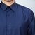 Camisa Manga Longa Social Masculina Slim Fit Básica Azul Listrada na internet