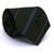 Gravata Tradicional Seda Estampa em Listras Verde Escuro, Azul Marinho e Azul Serenity cx0044-se08017
