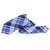Gravata Slim Xadrez Azul Royal, Azul Serenity e Cinza - comprar online