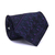 Gravata Tradicional Extra Larga Estampa Desenhada Azul Meia Noite e Roxo CX0072-SE08002