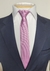 Gravata Slim Rosa Lavanda Textura Pontilhada - Rechia Store - Loja de Gravatas e Acessórios