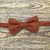 Gravata Borboleta Adulto Terracota Escura Textura Pontilhada BA-02011 - comprar online