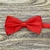 Gravata Borboleta Infantil Vermelha Textura Acetinada BI-01030 - comprar online