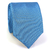 Gravata Slim Azul Turquesa Textura Pontilhada