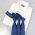 Gravata Tradicional Azul Puro Textura Listrada na internet
