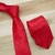 Gravata Slim Vermelho Ferrari Textura Acetinada - Rechia Store - Loja de Gravatas e Acessórios