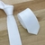 Gravata Slim Branca Textura Fosca - Rechia Store - Loja de Gravatas e Acessórios