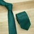 Gravata Slim Verde Esmeralda Textura Acetinada - Rechia Store - Loja de Gravatas e Acessórios