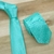 Gravata Slim Verde Tiffany Textura Acetinada na internet