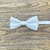 Gravata Borboleta Adulto Branca Textura Fosca BI-05007 - comprar online