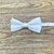 Gravata Borboleta Infantil Branca Textura Fosca BI-05007 - comprar online