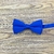 Gravata Borboleta Adulto Azul Royal Textura Fosca BA-05014 - comprar online