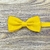 Gravata Borboleta Infantil Amarela Textura Fosca BI-05022 - comprar online