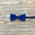 Gravata Borboleta Adulto Azul Marinho Textura Fosca BA-05024 - comprar online