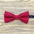 Gravata Borboleta Adulto Vermelha Textura Quadriculada BA-03075 - comprar online