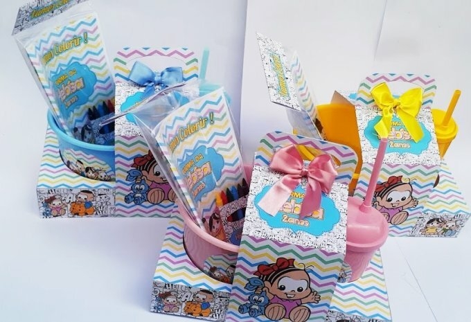 Caixa milk Pool party Kit personalizados Festa Infantil 10 unidades