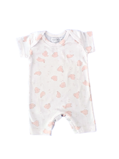 Body Pink Rabbits in White - comprar online