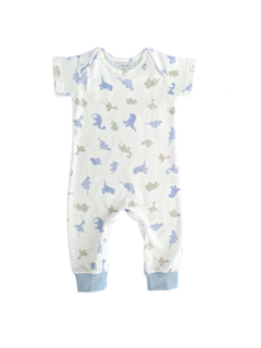 Body Blue Baby Dinos in White - comprar online