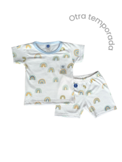 Pijama Blue Rainbows - Talles 2