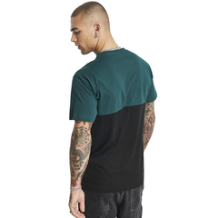 Camiseta Slim Detail Green/Black Stecchi - comprar online