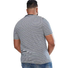 Camiseta Slim Listrada Plus Size Stecchi na internet