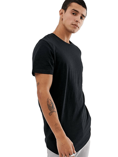 Camiseta Longline Básica Manga Curta na internet