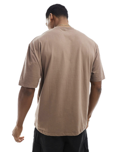 Camiseta Oversized Marrom Stecchi - comprar online