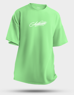 Camiseta Oversized Authentic Verde Água Stecchi - comprar online