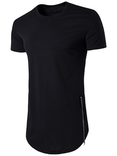 Camiseta Longline Com Zíper Lateral na internet