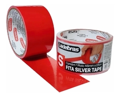 FITA MULTI USO TIPO SILVER TAPE VERMELHA 48mm X 5m - KIT 15UN - comprar online