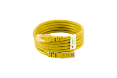 PATCH CORD CAT.6 UTP - 1,5M - AMARELO - KIT 100UN