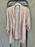 Kimono linho tingimento natural - laranja e rosa - comprar online
