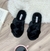 Pantuflas Fur Negra - comprar online