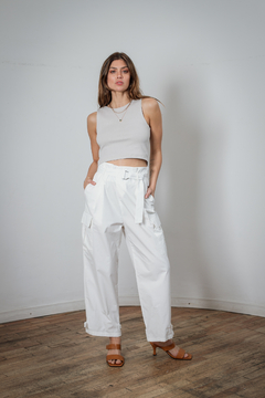 Pantalon Cargo Gilbert - Blanco / FERIA - comprar online
