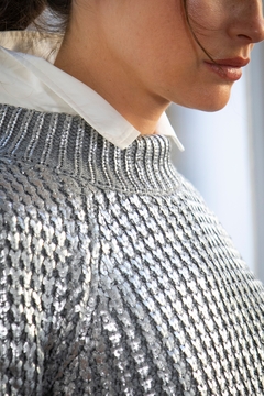 Sweater Ibiza - Metalizado Plata - comprar online