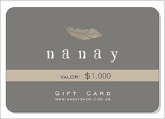 Gift Cards Nanay en internet