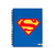 Cuaderno Dc Superman 16 X21 Espiral Tapa Dura 80 Hjs 2