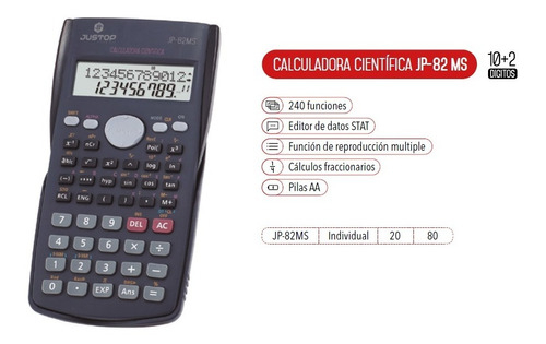 Calculadora Justop Cientifica Jp 82 Ms