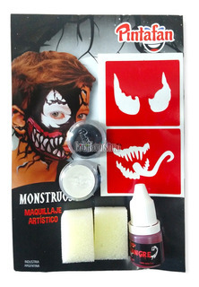 Set Pintura Maquillaje Monstruo Dientes