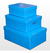 Caja Mediana Lisa Barnizada Azul 39 X30 X15 Ml