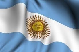 Bandera Argentina 45 x 72cm con sol Emblemas Argentinos