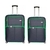 Set Valija Owen X 2 28"/20" Negro / Verde - OW40001