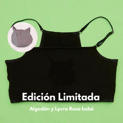 EDICIÓN LIMITADA Color Rosa - Corpiño Algodón Y Lycra Gato